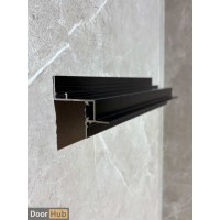Wholesale Aluminum Profiles for Developers UAE – Black Shadow Gap with LED Compatibility | DoorHub.ae
